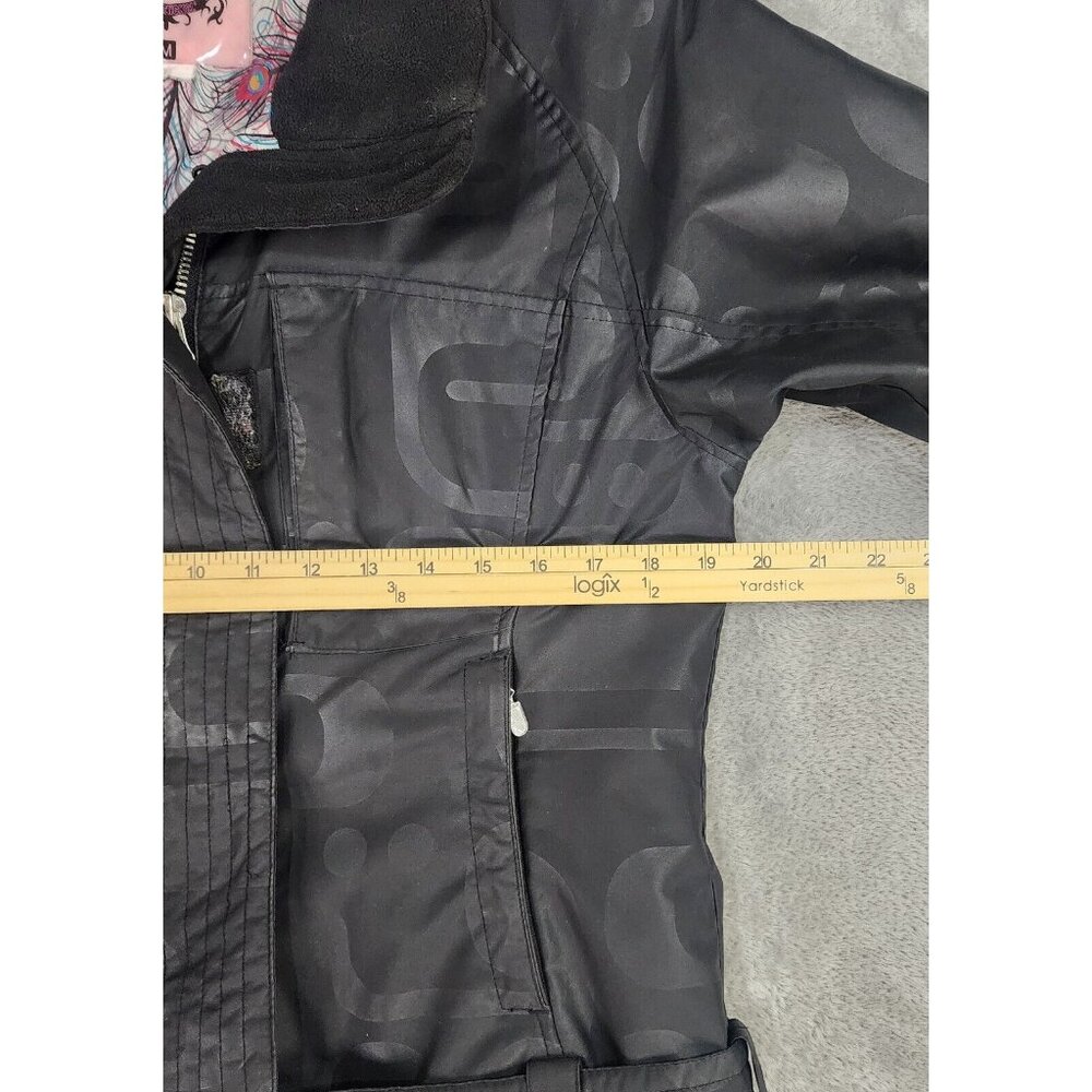 Five Fifty Five Jacket Womens Medium Black Retro Full Zip Long Sleeve Coat - Picture 5 of 14